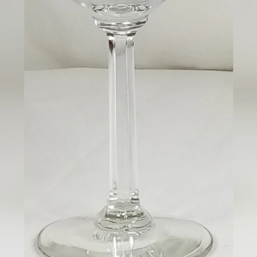 Elegant Clear Hexagonal Stem Wine Glass Water Goblet